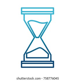Hourglass antique timer icon vector illustration graphic design