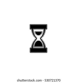 Hourglass -  black vector icon