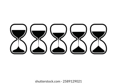 Hourglass bundle set vector illustrator