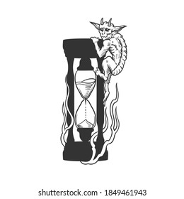 The Hourglass. Can be used as a sketch of a tattoo.