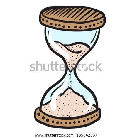 hourglass cartoon doodle