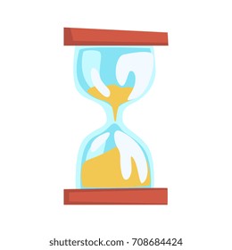 Hourglass cartoon vector Illustration