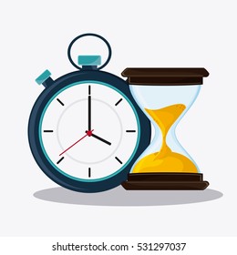 Hourglass and chronometer time design
