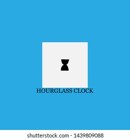 hourglass clock icon sign signifier vector