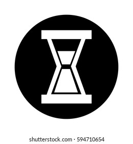 hourglass clock isolated icon