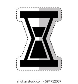 hourglass clock isolated icon