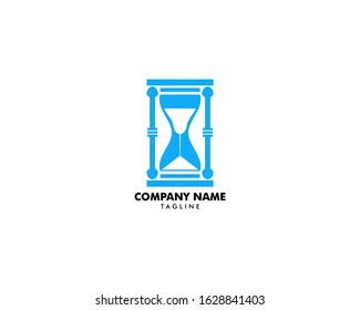 Hourglass Clock Sand Watch Timer Logo Stock Vector (royalty Free 