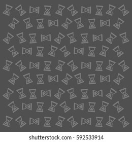 Hourglass clock wait background. Vector illustration.