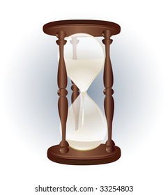hourglass closeup shot