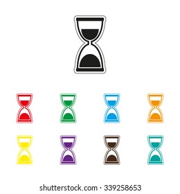 Hourglass - color vector icon