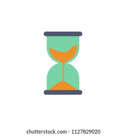 hourglass colored icon. Element of school icon for mobile concept and web apps. Detailed hourglass icon can be used for web and mobile. Simple icon