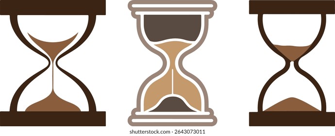 Hourglass Colorful Vector Illustration Design