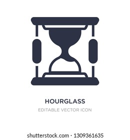 hourglass countdown icon on white background. Simple element illustration from Commerce concept. hourglass countdown icon symbol design.