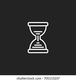 hourglass cursor pointer icon vector
