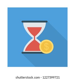 hourglass   deadline   dollar 
