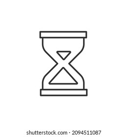 hourglass editable stroke icon, general icon 