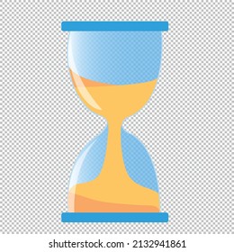 Hourglass effect vector design transparent type