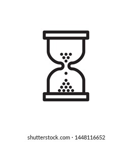 hourglass emblems. Load icon. Clock symbol. Design Elements for smm, ad, marketing, ui, ux, app and more.