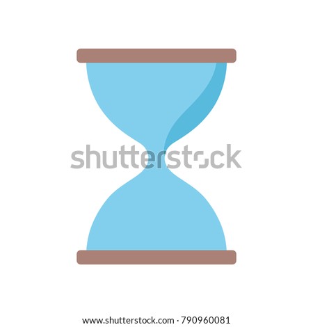 Hourglass empty isolated