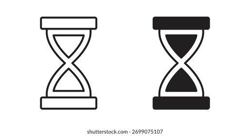Logotipo abstracto del Diseño gráfico moderno de la tendencia plana simple del icono del final del reloj de arena