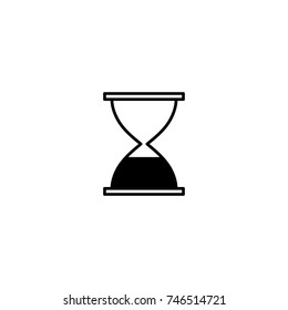 Hourglass End Icon Vector