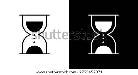 Hourglass end icon vector graphics. filled vector sign, Symbol illustration.
