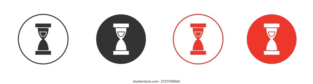 Icono del final del reloj de arena. Diseño de Vector de Web