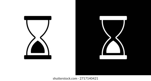 Conjunto de iconos de final de reloj de arena. iconos vectoriales diseñados en estilo relleno
