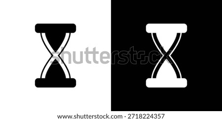 Hourglass end icons. Vector Template Illustration Symbol Pixels Perfect