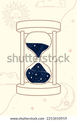 hourglass esoteric style timer icon