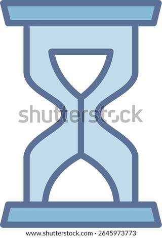 Hourglass Filled Blue Tone Icon