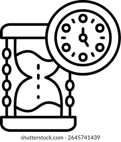 Hourglass Filled Style Icon Design