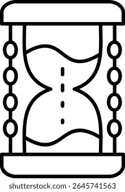 Hourglass Filled Style Icon Design