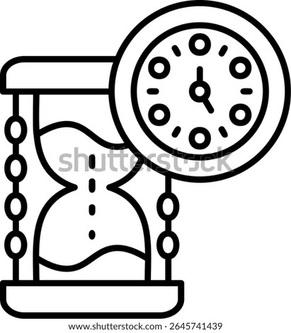 Hourglass Filled Style Icon Design