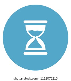 Hourglass Flat Colored Icon