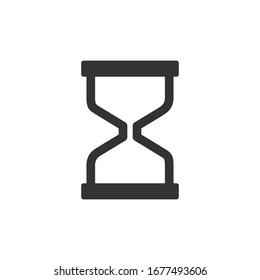 Hourglass-Flachdesign-Vektorillustration