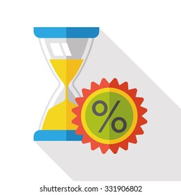 hourglass flat icon