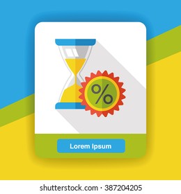 hourglass flat icon