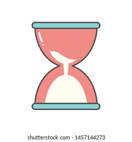 Hourglass Flat Icon Vector For Business and Office