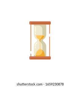 Hourglass flat icon. vector illustration
