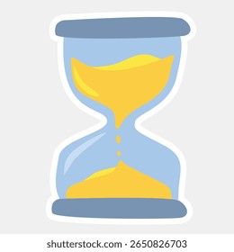 Hourglass with Flowing Sand Icon