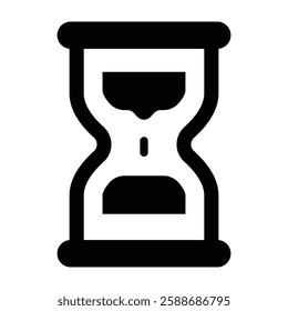 Hourglass Glyph Icon Design For Personal And Commercial Use