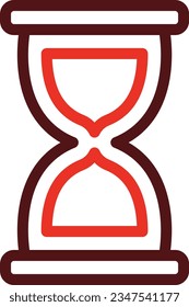 Hourglass Glyph Two Color Icon For Personal And Commercial Use.
