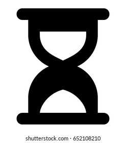 Hourglass Glyph Vector Icon