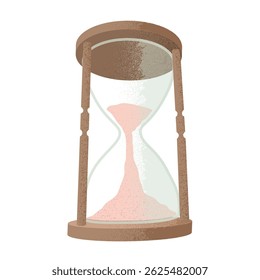 Hourglass - hand drawn vector illustration.