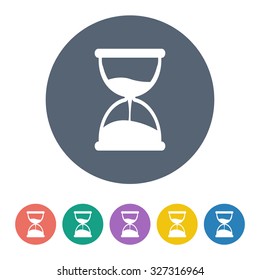 Hourglass icon.