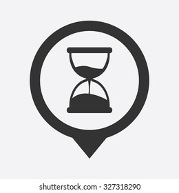 Hourglass icon. 