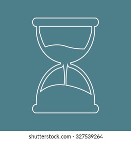 Hourglass icon. 