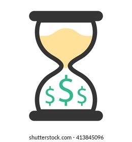 Hourglass icon. 