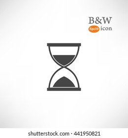 Hourglass icon.